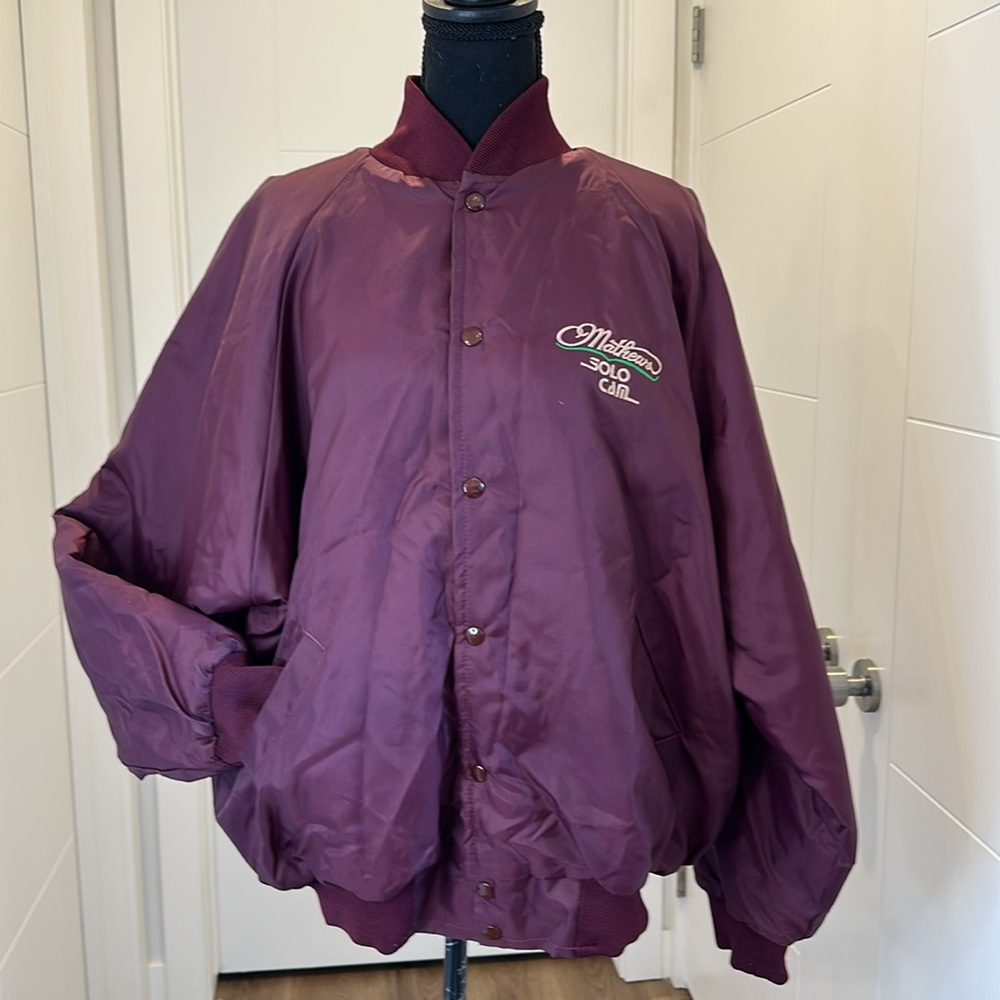 Vintage 90s Bomber Jacket Mathews Solo Cam Archery Streetwear Gorpcore Size XL